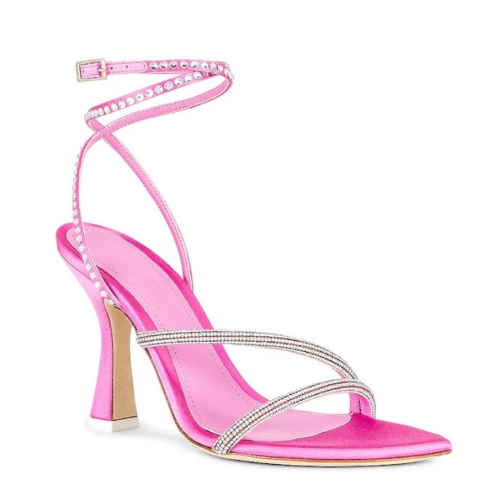 NIB 3JUIN Giglio Heel in Satin Candy